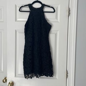 Crochet style semi formal dress